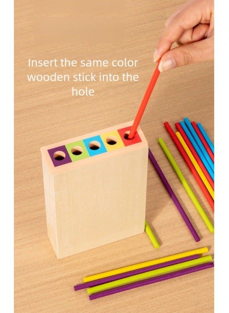 Wooden Stick Balance Game 3-in-1, Kids Educational Puzzle Toy, Multiplayer Family Board Game - Image 5