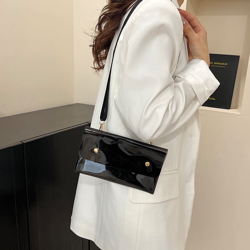 2025 Product Transparent Bag Casual Design Niche Small Square Bag Single Shoulder Crossbody Bag High-End Armpit Bag - Image 3