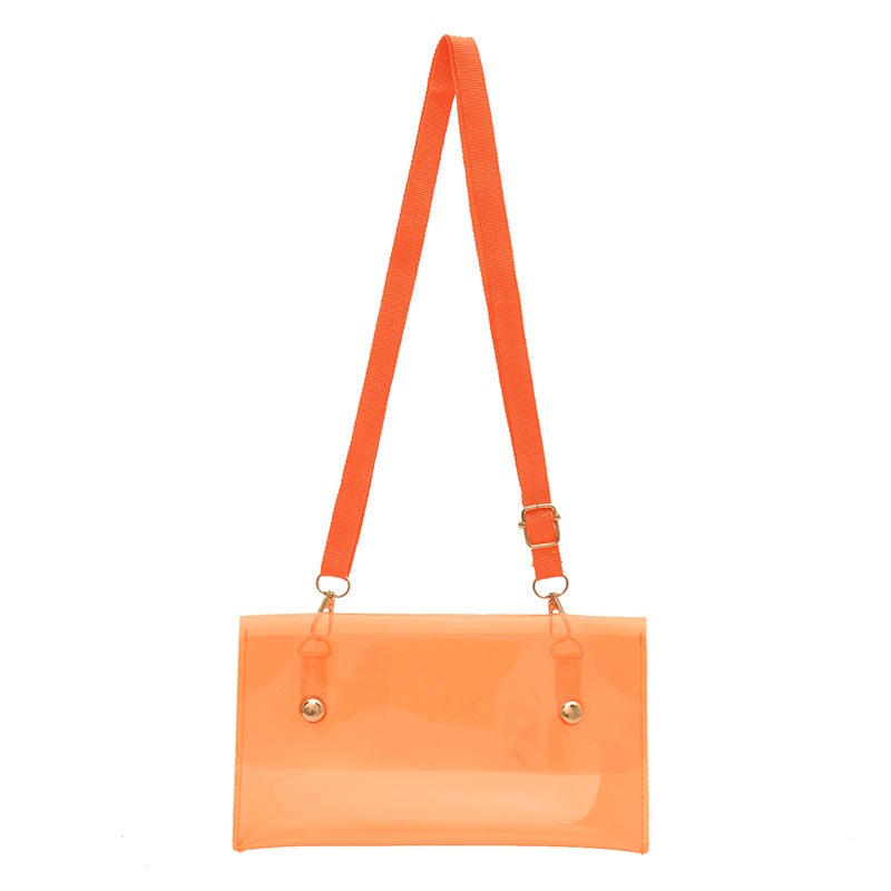 2025 Product Transparent Bag Casual Design Niche Small Square Bag Single Shoulder Crossbody Bag High-End Armpit Bag - Image 1