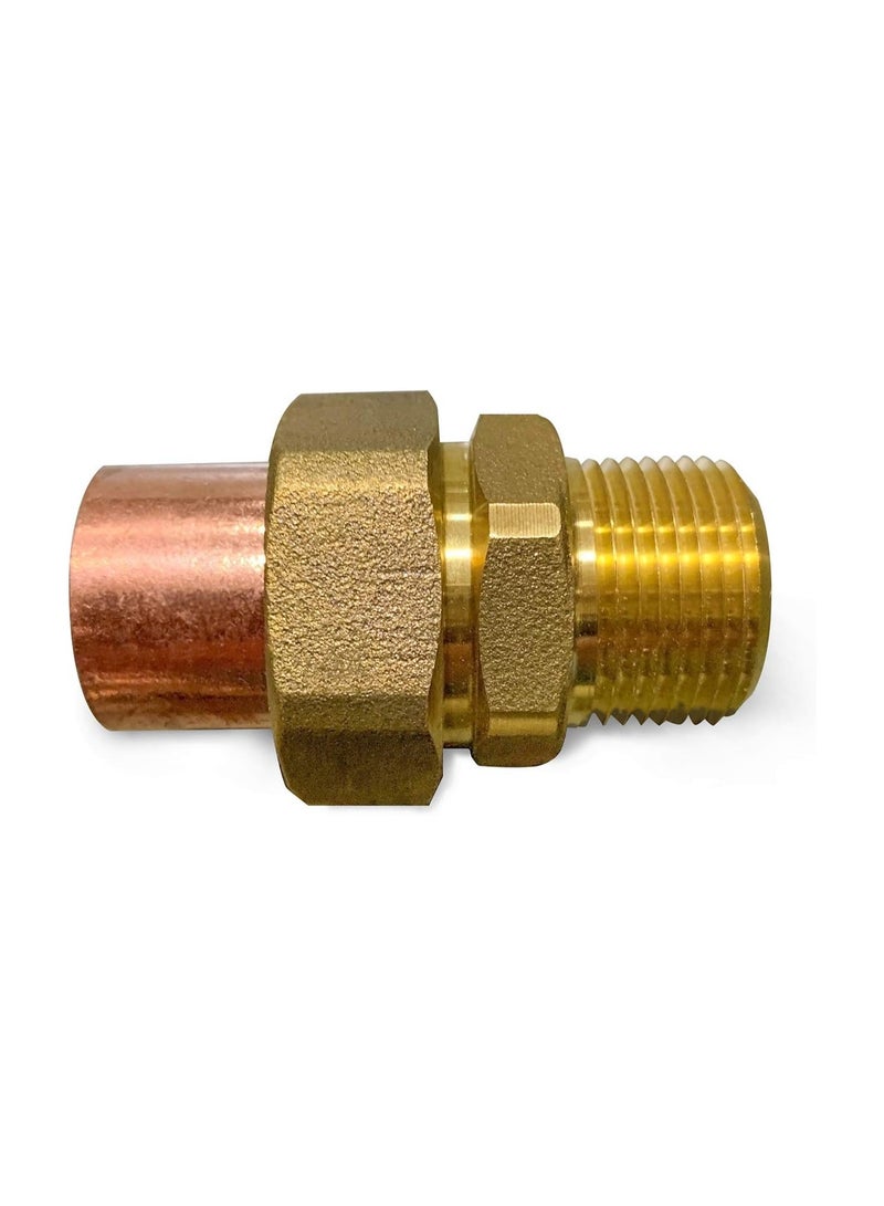 SUPPLYGIANT إيفرفلو DDNV0034 وصلة نحاسية 3/4" مع توصيل لحام إلى خيوط ذكرية - Image 1