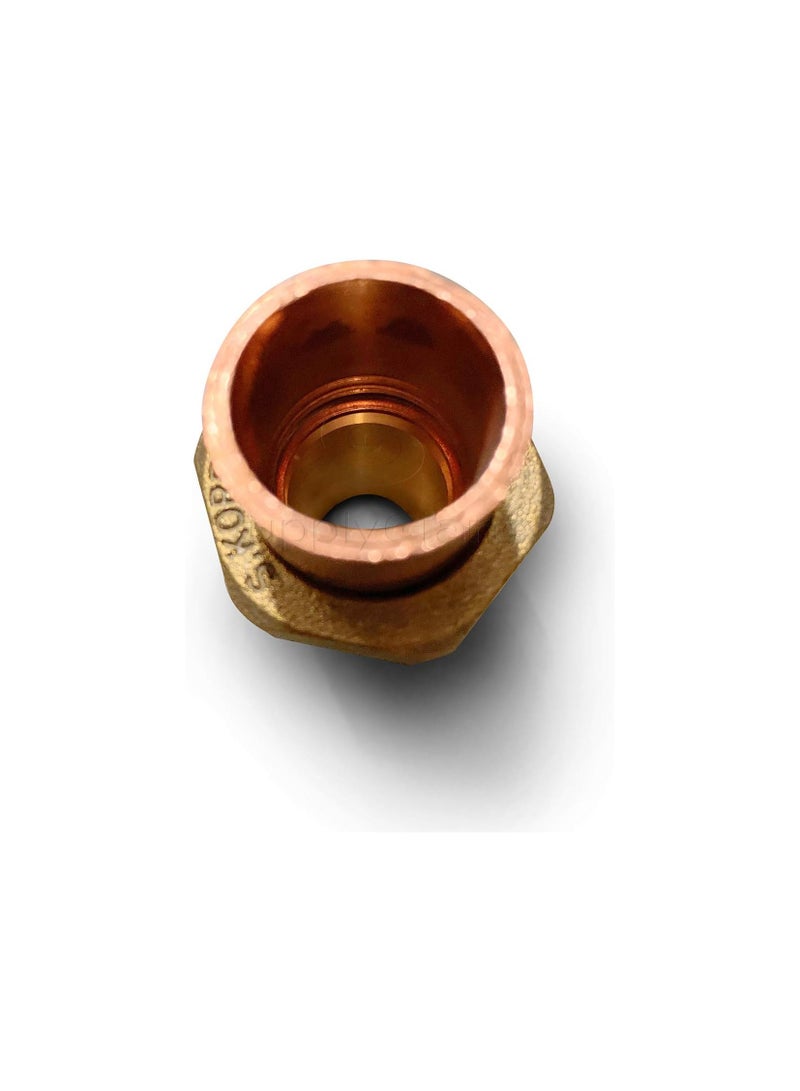 SUPPLYGIANT إيفرفلو DDNV0034 وصلة نحاسية 3/4" مع توصيل لحام إلى خيوط ذكرية - Image 2