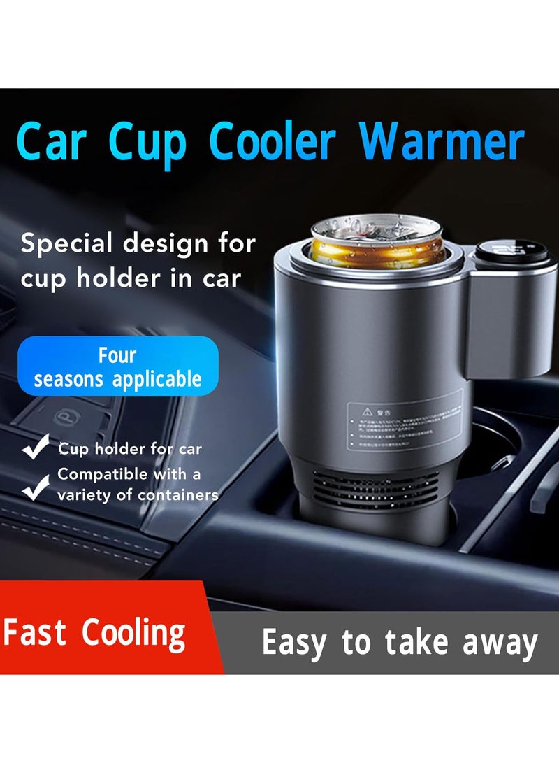 GGOOT 2 in 1 Car Cup Cooler Warmer, 12V Heating Cooling Smart Car Cup Mug Holder, Portable Perfect Car Tumbler Holder for Coffee, Beverage, Milk, Drinks, Traveling, Commuting, Road Trip - Image 2