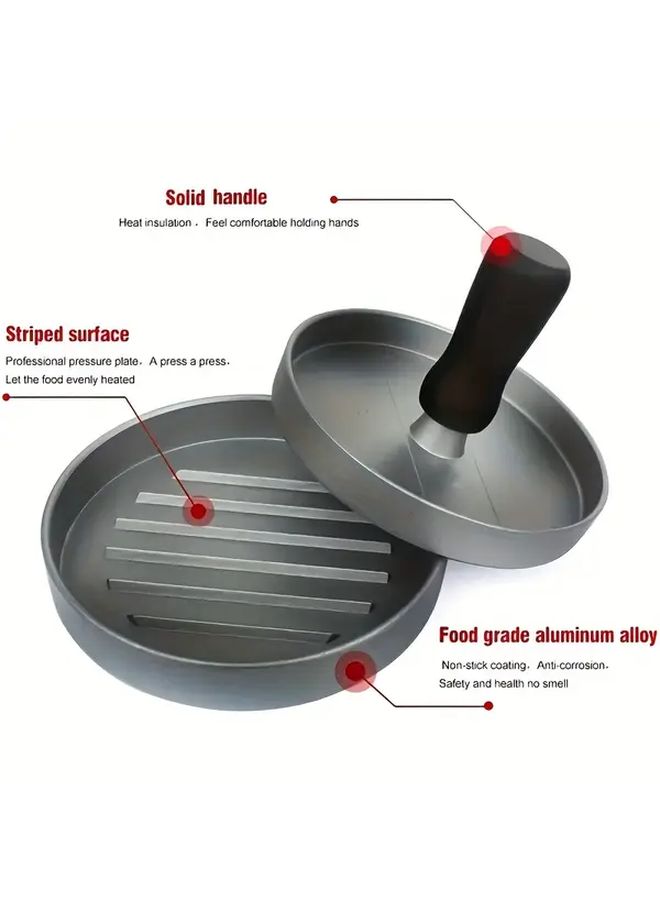 Flagship Model 4 5in Aluminum Non Stick Burger Press With 100 Free Papers For Meat And Veggie Burgers BPA Free Dishwasher Safe - Image 3