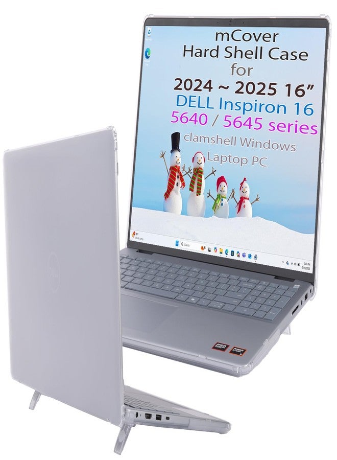 mCover Compatible with Dell Inspiron 16 5640 5645 Series Clamshell Windows Laptop PC ONLY (NOT FIT OTHER DELL MODELS) CLEAR - Image 1