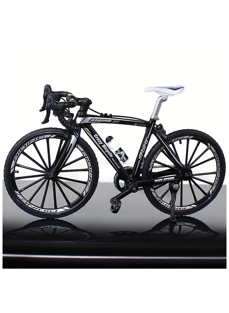 Vintage Mini Alloy Bicycle Model – Durable Metal & Plastic Collectible, Retro Home/Office Decor, Winter & Holiday Gift Idea - Image 2