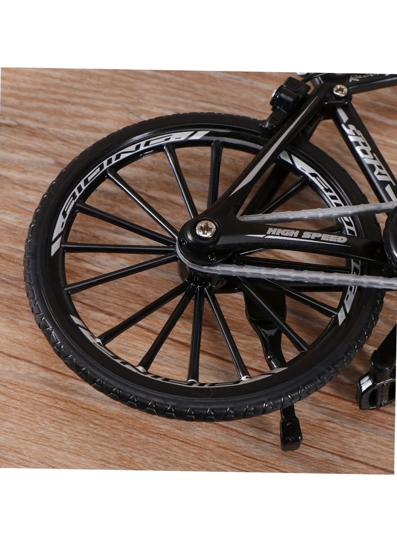 Vintage Mini Alloy Bicycle Model – Durable Metal & Plastic Collectible, Retro Home/Office Decor, Winter & Holiday Gift Idea - Image 4