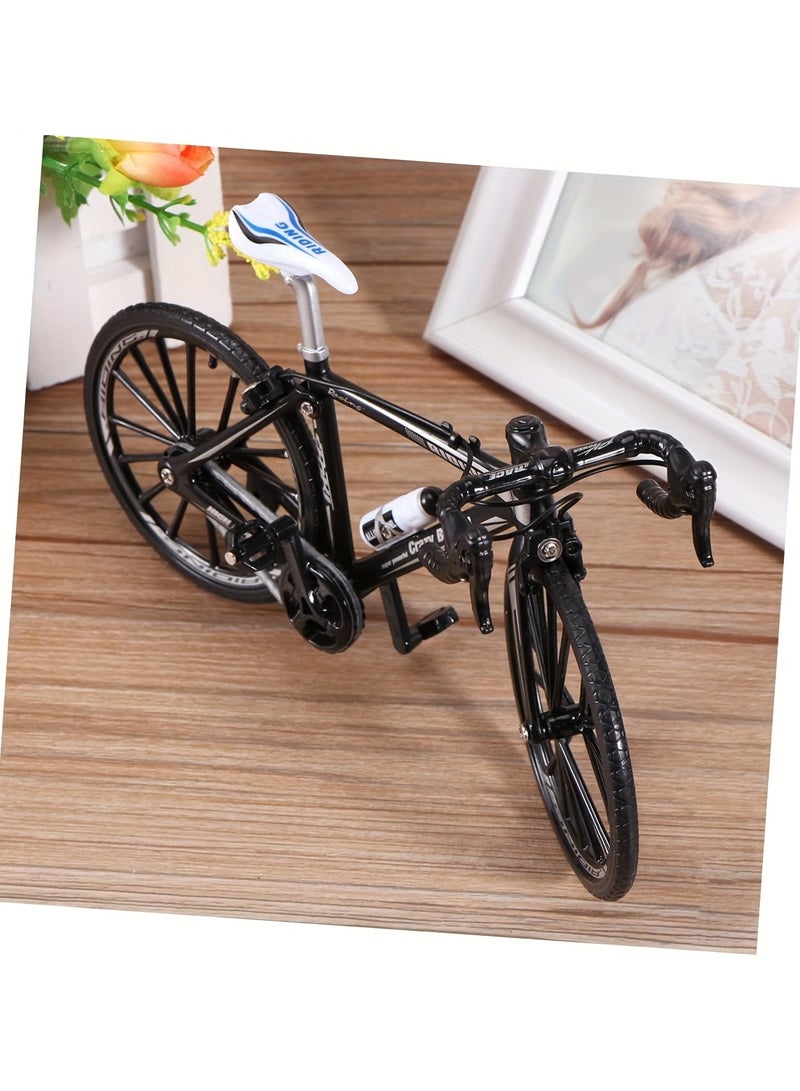 Vintage Mini Alloy Bicycle Model – Durable Metal & Plastic Collectible, Retro Home/Office Decor, Winter & Holiday Gift Idea - Image 5