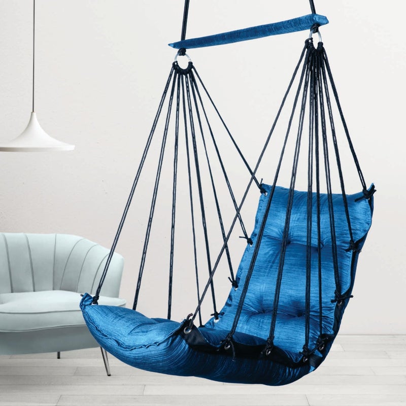 JULJULIA أرجوحة للشرفة - جولا مميزة للبالغين للمنزل، جولا آمنة للأطفال، كرسي معلق للشرفة الداخلية، تصميم متين ومريح، سهولة التركيب والصيانة - JJ_Low-K-FIROZI - Image 2