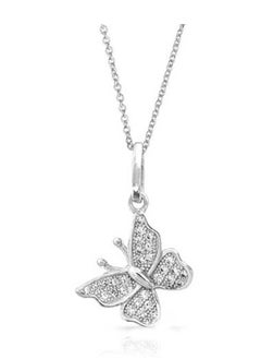 925 Sterling Silver Butterfly Pendant Necklace