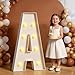 Tongjoy Marquee Letters 3 Feet Tall 3FT Large Light Up Letters A for Wedding Will You Marry Me Sign Happy Birthday Engagement Party Decorations Big Letterboard A - Image 3