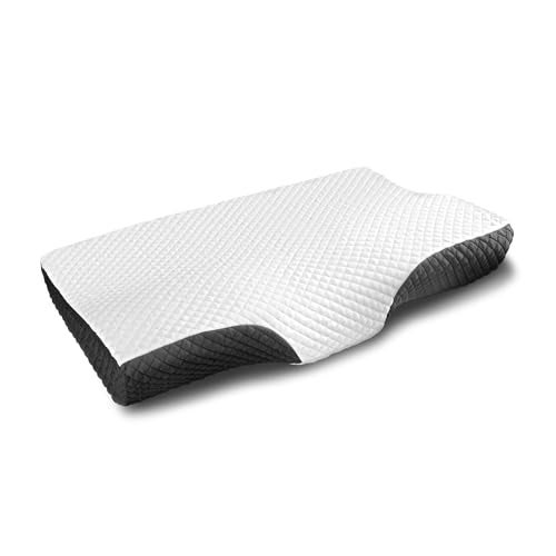 EPABO Contour Memory Foam Pillow Orthopedic Sleeping Pillows, Ergonomic Cervical Pillow for Neck Pain - for Side, Back and Stomach Sleepers, Free Pillowcase Included (Firm & Near King) - Image 1