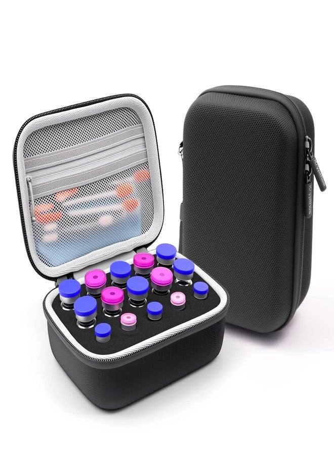 Krypthos 15 Slots Insulin Vial Protector Case, Insulin Vial Organizer Bag for Diabetics Standard 10ml U-100 Vials, Insulin Carrying Case Fridge Holder Storage Holder, No Ice Pack - Image 1