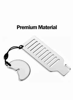 KASTWAVE Portable Door Lock, Travel Lock Punch-Free Security Privacy Portable Security Door Stop Stainless Steel Travel Door Lock  - Image 2