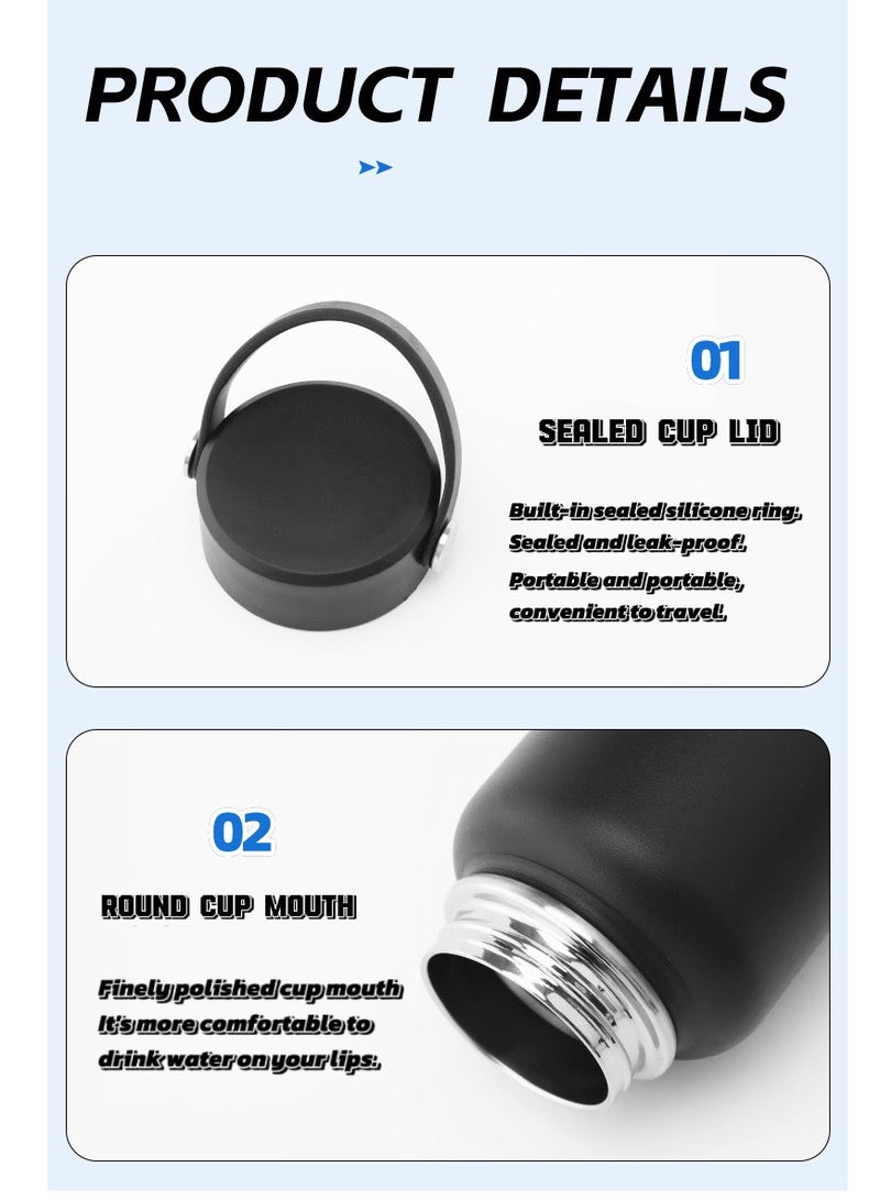 Hydro Flask Vacuum Insulated Water Bottle 1000ml - Portable Space-Grade Thermos with Handle for Sports & Outdoors - Leakproof, Non-Slip Grip, Ideal for Fitness, Camping & Hydration - Image 4