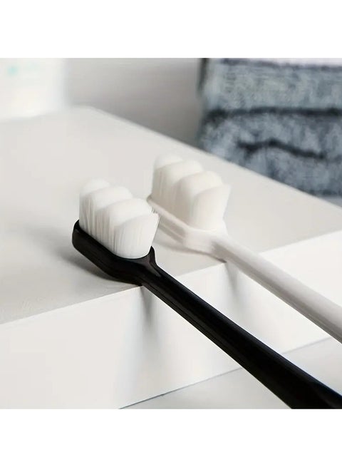2 Pcs Extra Soft Micro Nano Toothbrush, Ultra Soft Toothbrush, Manual Toothbrushes With Extra Soft Bristles For Sensitive Teeth Gums, For Deep Cleaning Oral Care At Home For Adults Daily Life