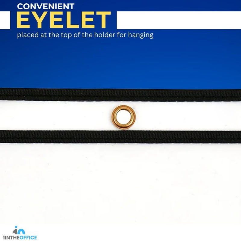 1InTheOffice Dry Erase Pocket Sleeves, Black Shop Ticket Holders 8.5x11, (12 Pack) - Image 3