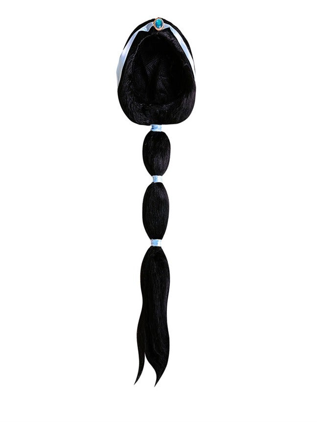 Party Stage Performance Props, Jasmine Princess Wig Black, - Image 3