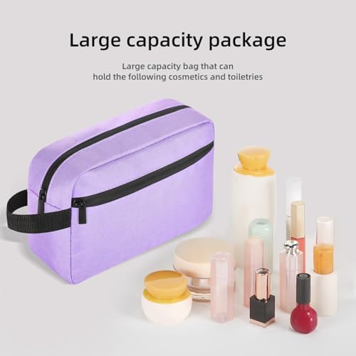 Icramsy Travel Toiletry bag Toiletry bag for women men Hanging Cosmetic bag Travel accessories for Women Men (Purple) - Image 3