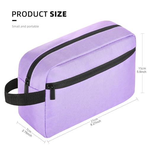 Icramsy Travel Toiletry bag Toiletry bag for women men Hanging Cosmetic bag Travel accessories for Women Men (Purple) - Image 2