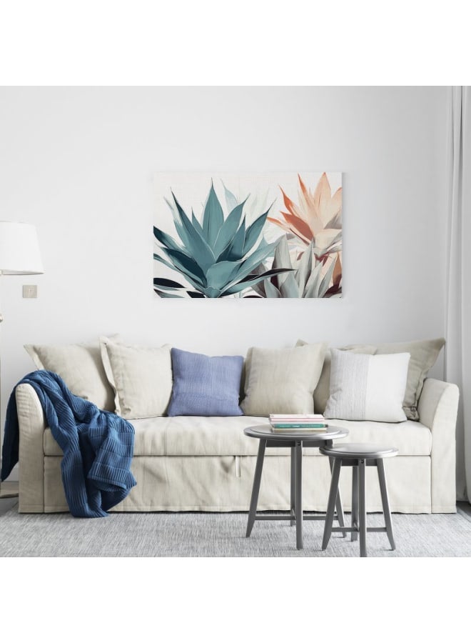 Home Gallery Diamond Agave Multi color Printed Canvas Wall Art 120x80 - Image 3