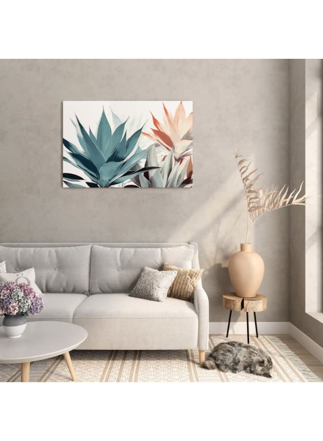 Home Gallery Diamond Agave Multi color Printed Canvas Wall Art 120x80 - Image 5