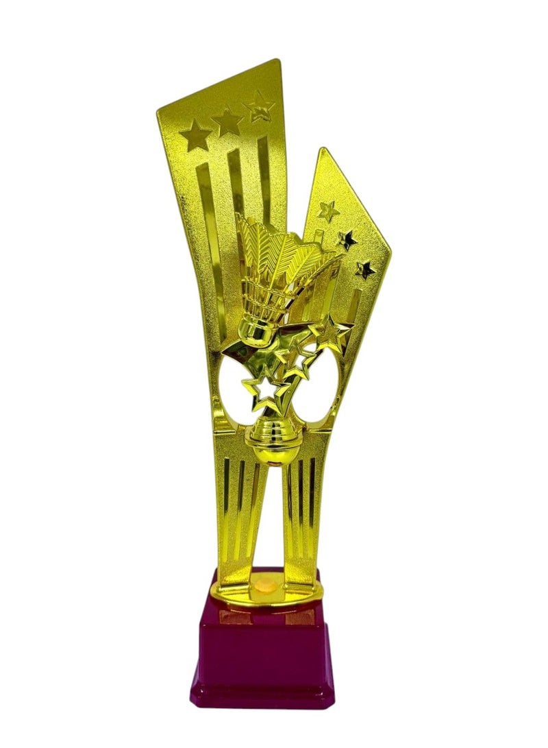 Badminton Trophy – Award with Shuttlecock Design | Sports Trophy for Tournaments & Competitions - Image 1