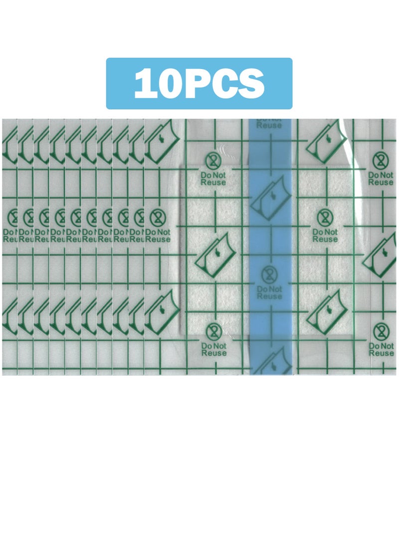 10pcs Waterproof Ostomy Bag Shower Cover with Non Sticky Pad, Stoma Bath Protector, Colostomy Ilostomy Urlostomy Pouch Shower Guard Shield Film, PD Dialysis Catheter Peritoneal Dialysis PICC Line Chest Shower Protector Adhesive Bandage Dressing Accessories - Image 3