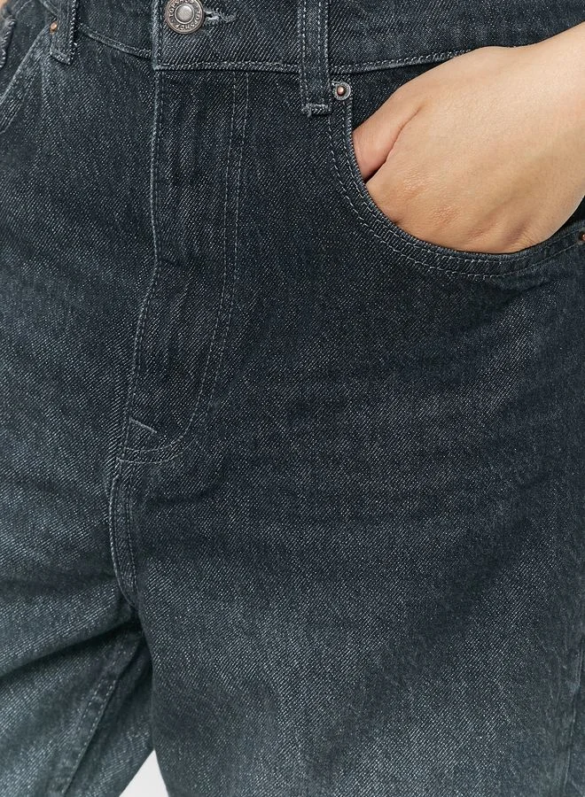 توب شوب بنطال جينز بخصر عالي