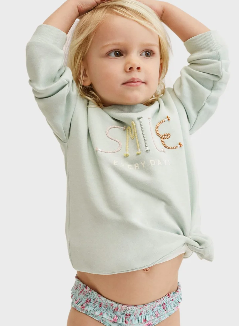 MANGO Infant Floral Print Bikini Bottoms