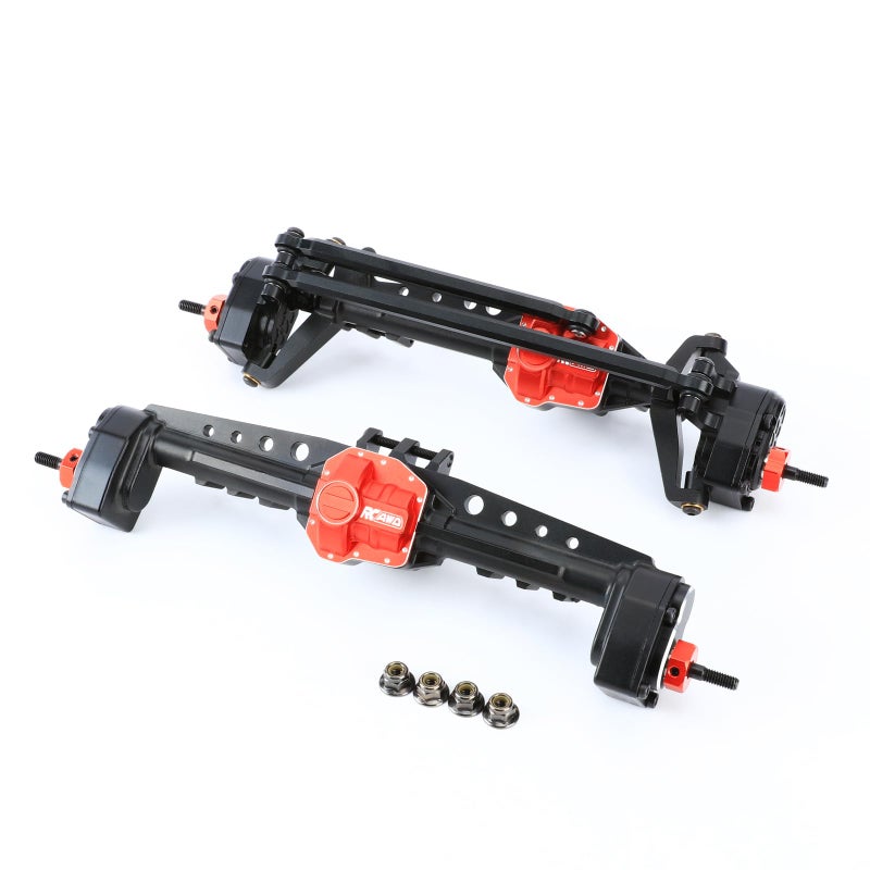 RCAWD SCX10 III Portal Axle Set Upgrades ONLY for Base Camp JLU Wrangler JT Gladiator1982 K10 110AXI03030AXI03027AXI03007AXI03003AXI03006B AXI03029 Black - Image 3