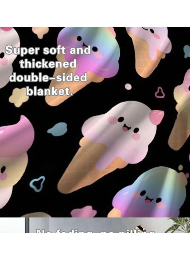 عام بطانية رقيقة من الفانيلا (حرارة ومريحة، ومناسبة للنوم واستخدام اللعبة والغبار والرمل) 150 سم * 200 سم - 596 - Image 5