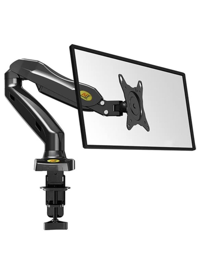 NB NORTH BAYOU NB F80 Single Arm Shockproof Monitor Stand 17-30 Inch Tabletop Monitor Mount - Black - Image 1