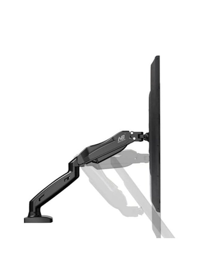 NB NORTH BAYOU NB F80 Single Arm Shockproof Monitor Stand 17-30 Inch Tabletop Monitor Mount - Black - Image 4