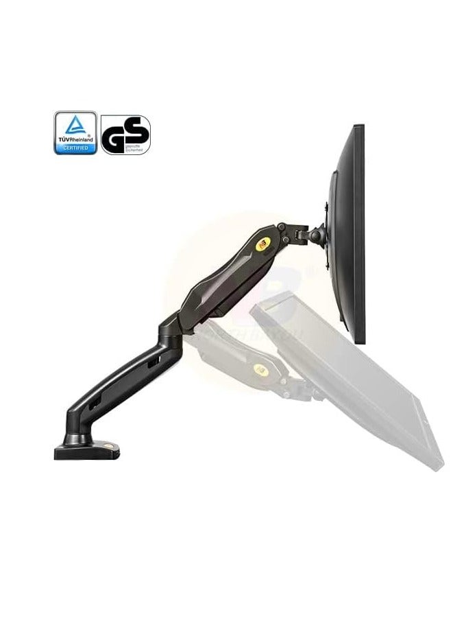 NB NORTH BAYOU NB F80 Single Arm Shockproof Monitor Stand 17-30 Inch Tabletop Monitor Mount - Black - Image 5