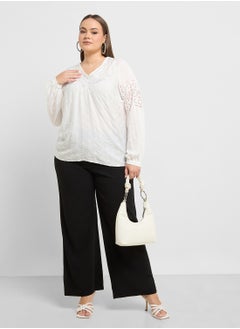 Vero Moda Curve V Neck Knitted Top  - Image 4