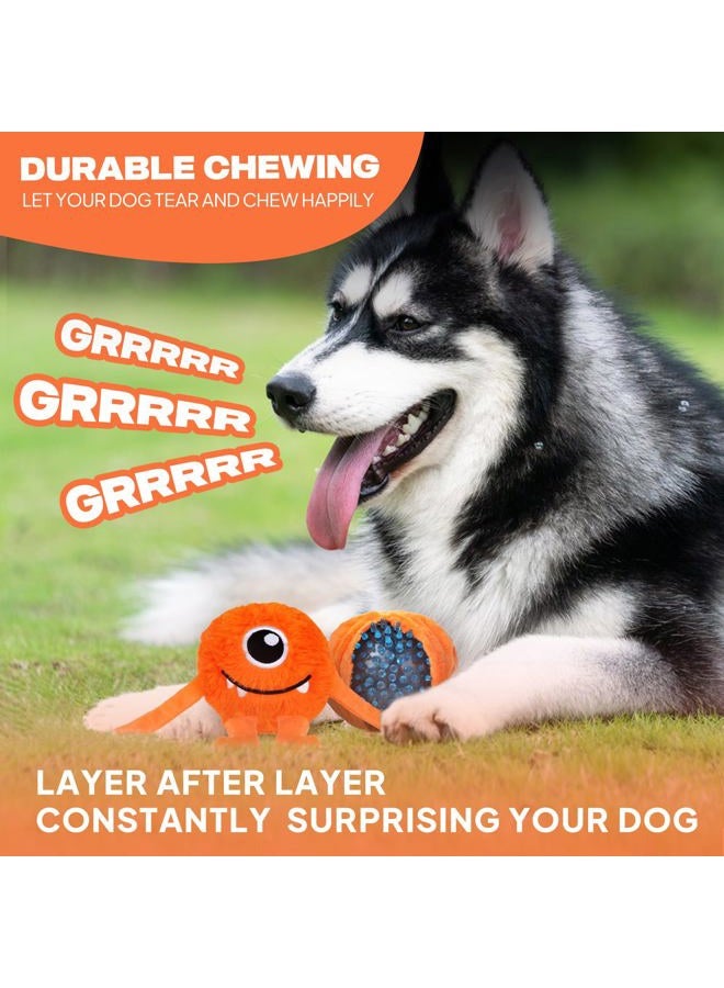 fida Dog Chew Toys for Aggressive Dogs (3 in 1), Squeaky Dog Toys for Large Dogs, Interactive Dog Toys to Keep Them Busy, Ball for Small Medium Large Dogs (Large - Image 3