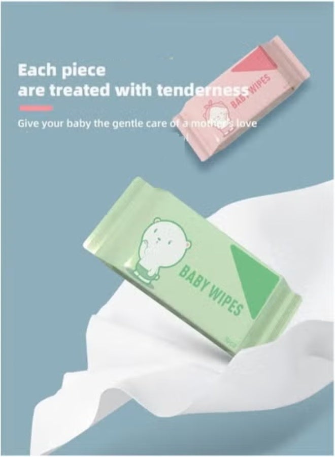 MIXDE Portable Mini Wet Wipes, Hand & Mouth Cleansing Tissue Paper for Babies, Students, and Children High Quality - Image 2