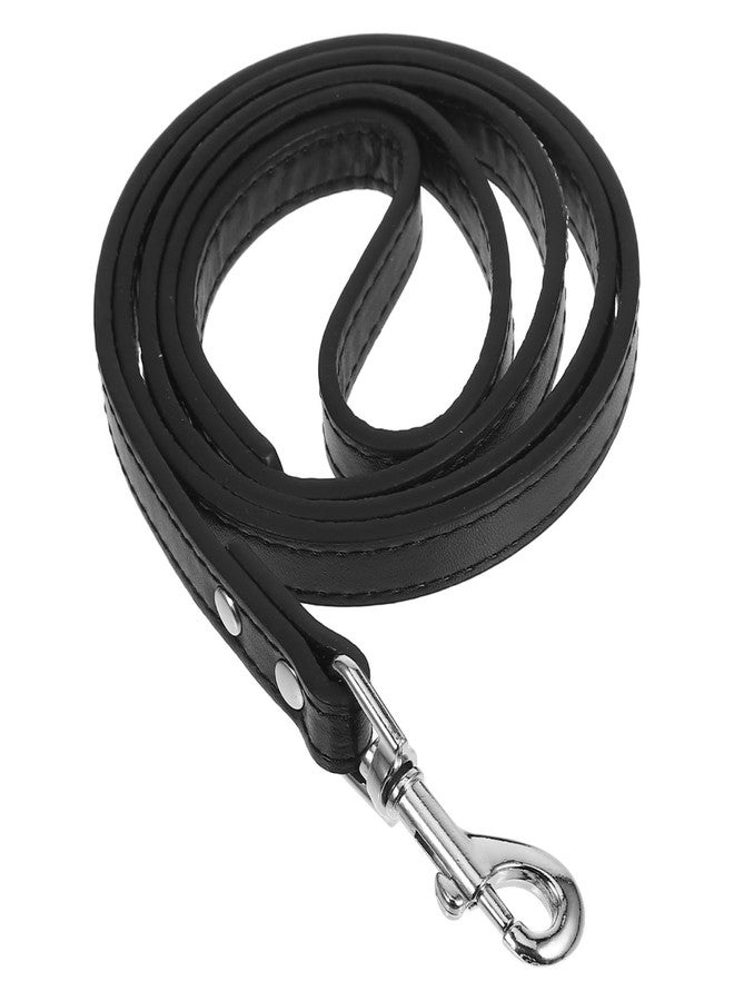 Scicalife PU Leather Dog Leash Training Walking Pet Leash Products Colorful Walking ES with Sparkly Studded Rhinestone for Cats or Dogs (Black) Pet - Image 1