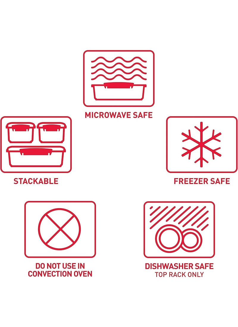 Microwave Poacher for up to 4 Eggs, Red/Clear, 28.7 x 20.5 x 8.4 cm