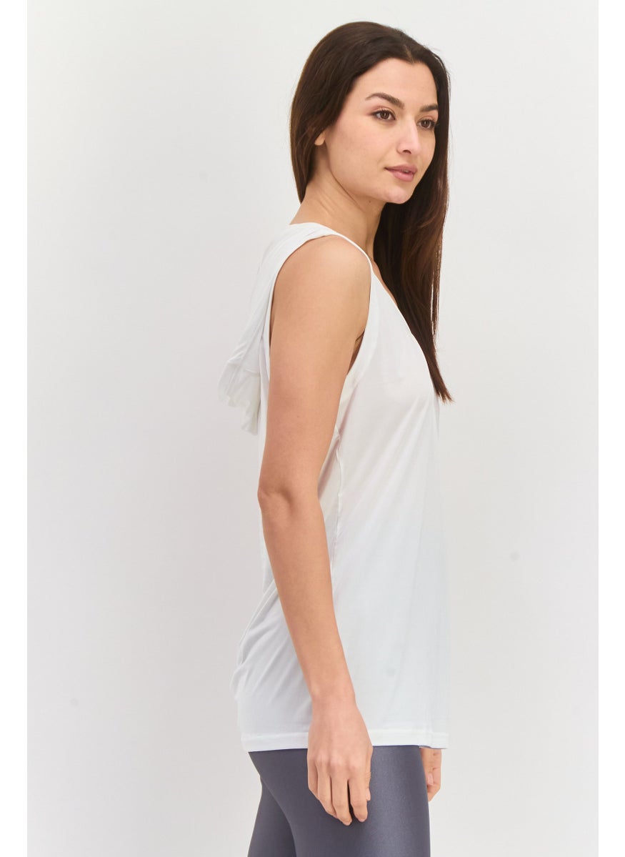 PUMA Women Sportswear Fit Sleeveless Hooded Outdoor Top, White  - Image 2