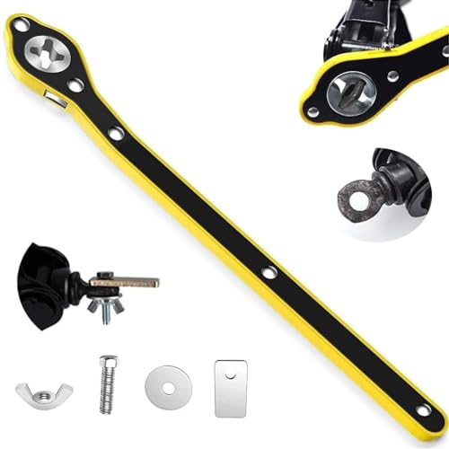 JB Export High-Leverage Car Jack Wrench - Heavy-Duty Universal Lug Nut Wrench for Vehicle Maintenance 360 forward and reverse knob Labor-Saving designScissor Jack Lift Speed Handle Tool Jack - Image 1