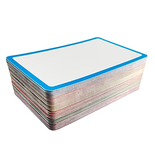 IMAGAME 36 Pack Magnetic Dry Erase Labels - Magnetic Blank Cards with Color Borders, Reusable Magnetic Name Tags - Dry Erase Labels for Home, Office, Classroom - 3 x 5 Inches - Image 3