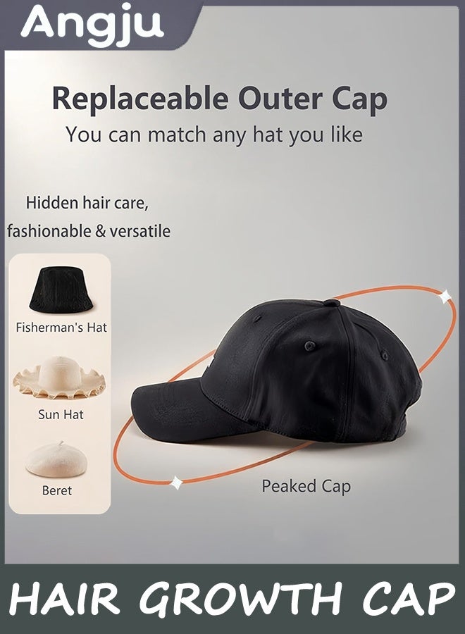 Angju Laser Hair Growth Cap, Red Light Therapy for Hair Regrowth, Laser Therapy Cap for Hair Loss, Hair Loss Treatments Hat for Men & Women with Built-in Battery & Controller - Image 4
