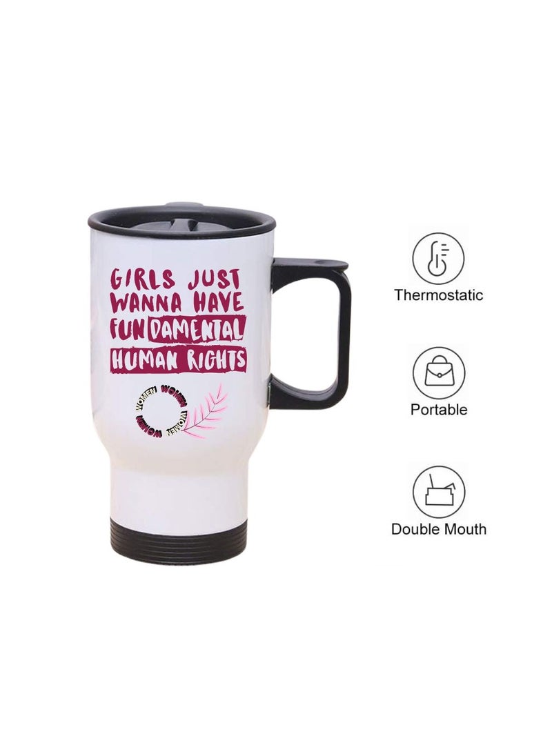 PRINTSHOP4ME International Womens Day Travel Mug–Insulated Stainless Steel Coffee Mug For Hot&Cold Drinks|Leak-Proof Travel Mug|Road Trips And Celebrate With Style  - Image 3