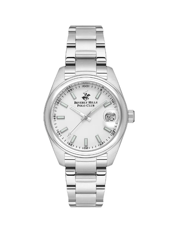 بيفرلي هيلز بولو كلوب Beverly Hills Polo Club BP3597X.330 Women Analog Display Watch & Metal Strap Silver