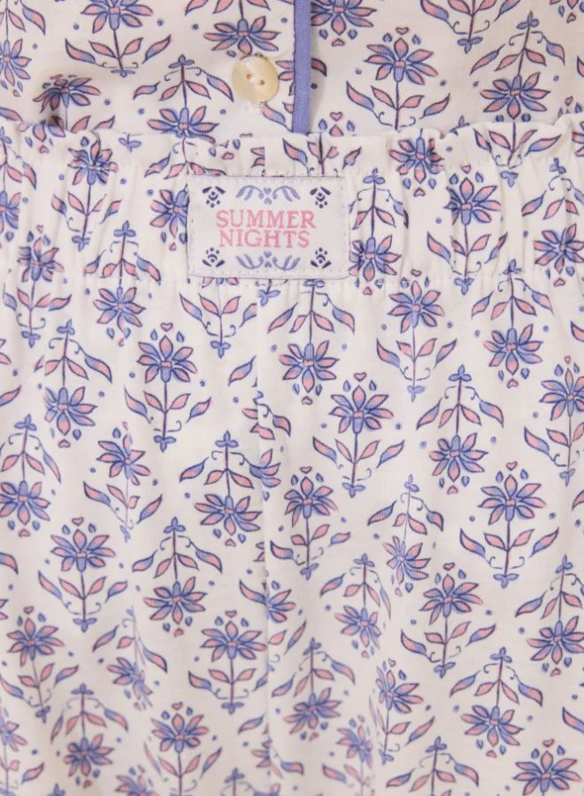 women'secret 100% ivory cotton classic pyjamas