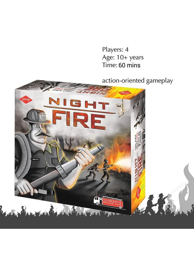KAADOO Night Fire - Action-Packed Strategy Board Game For 10 Years And Above, Kids & Adults, 2-4 Players, Multi-Color, Made In India - Image 1