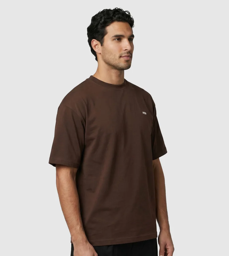 إف5 SHORT SLEEVE T-SHIRT -BROWN