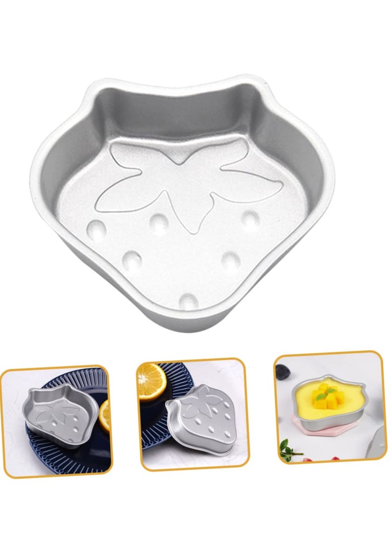 Excefore - Strawberry Silicone Mold, 16 Pcs Oven Baking Molds Muffin Mini Tart Pans Mini Cake Molds Silicon Cup Cakes Trays Individual Cheesecake Pans Tartlet Carbon Steel Bozai Cake Paper Cup - Image 1