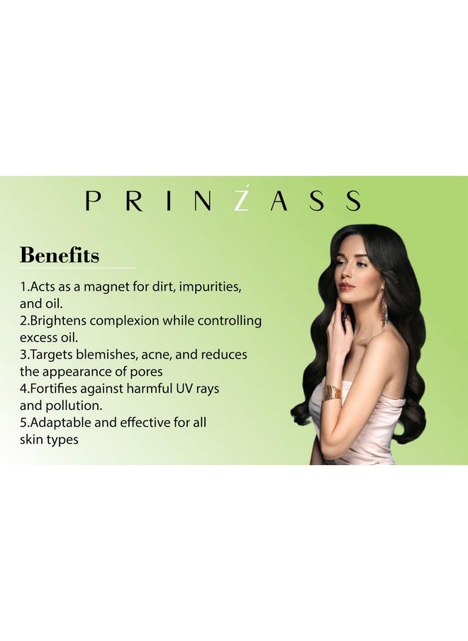 Prinzass The Handmade Cosmetics Prinzass Charcoal Face Pack Powder | Charcoal Face Pack with Activated Charcoal for Skin Detoxification Purifies & Brightens Skin | Removes Impurities | Anti - Pollution | 100g  - Image 5